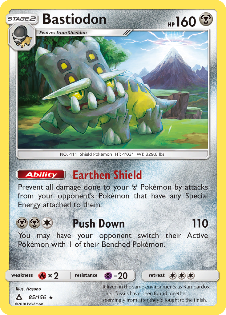 Ultra Prism Holo Bastiodon #85/156
